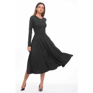 Rochie midi evazata cu buzunare imagine