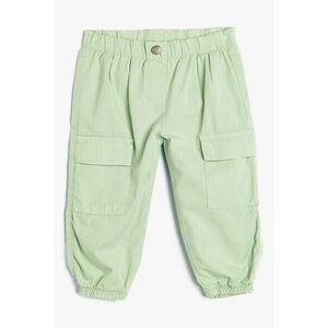 Pantaloni cargo de bumbac cu buzunare frontale imagine