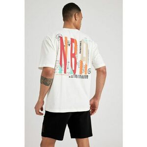 Tricou cu imprimeu si maneci cazute imagine