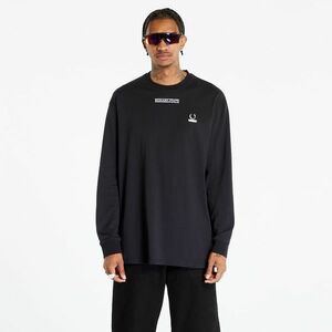 Tricou FRED PERRY x RAF SIMONS Embroidered Long Sleeve T-Shirt Black imagine