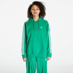 Hanorac adidas Originals 3-Stripes Oversized Hoodie Green imagine