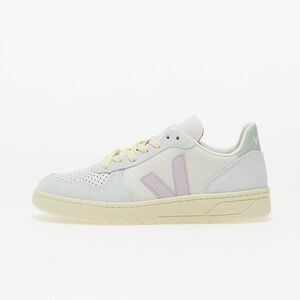 Sneakers Veja W V-10 Leather Gravel Menthol Parme imagine