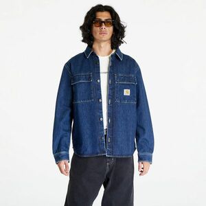 Jacheta Carhartt WIP Manny Shirt Jacket Blue Stone Washed imagine