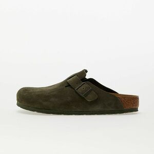 Sneakers Birkenstock Boston Velvet Leather Thyme imagine