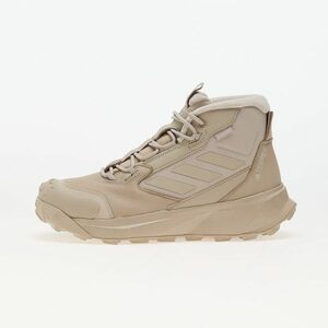 Sneakers adidas Terrex Winter Boot Mid Leather Wonder Beige/ Wonder Beige/ Aluminium imagine