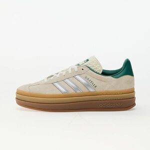 Sneakers adidas Gazelle Bold W Off White/ Silver Metallic/ Collegiate Green imagine