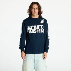 Tricou PLEASURES Guilty Long Sleeve Tee Navy imagine