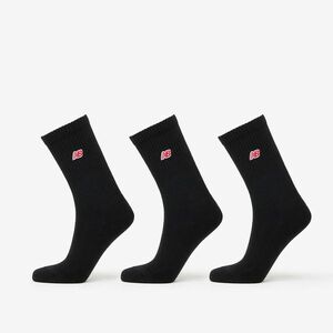 New Balance Patch Logo Crew Sock 3-Pack Black imagine