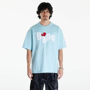 Tricou A BATHING APE Heart Ape Head Relaxed Fit Tee Sax imagine