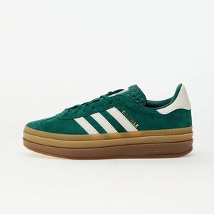 Sneakers adidas Gazelle Bold W Collegiate Green/ Off White/ Gold Metallic imagine