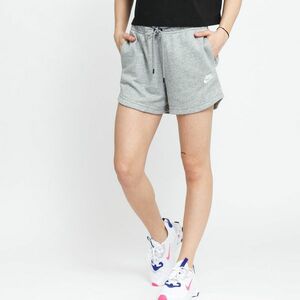 Pantaloni scurți Nike NSW Essential Fleece High-Rise Shorts French Terry Dk Grey Heather/ White imagine