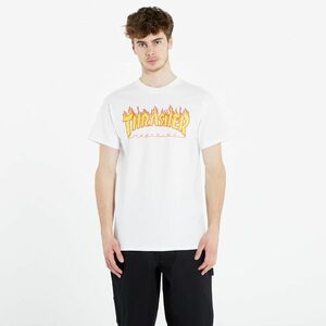 Tricou Thrasher Flame Logo T-Shirt White imagine