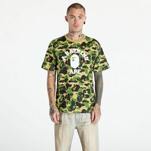 Tricou A BATHING APE Abc Camo College Tee Green imagine