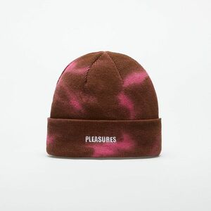 PLEASURES Impact Dyed Beanie Brown/ Pink imagine