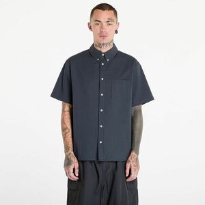 Cămașă Nike Life Men's Short-Sleeve Seersucker Button-Down Shirt Anthracite/ Anthracite imagine