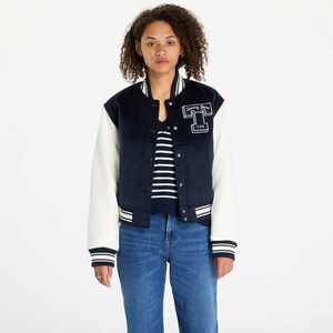 Jacheta Tommy Jeans Letterman Jacket Blue imagine