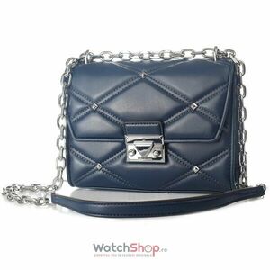 Geanta Michael Kors Serena 35F2SNRL2U-NAVY, 19 x 14 x 7, Albastru imagine