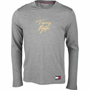 Tommy Hilfiger CN LS TEE LOGO Tricou mâneci lungi bărbați, gri, mărime imagine