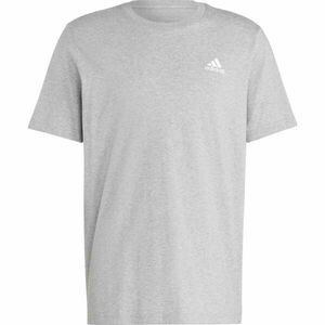 adidas ESSENTIALS SINGLE JERSEY EMBROIDERED SMALL LOGO Tricou pentru bărbați, gri, mărime imagine