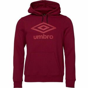 Umbro LARGE LOGO HOODIE ESSENTIALS Hanorac pentru bărbați, vișiniu, mărime imagine