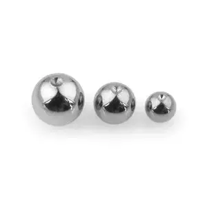 Bilă de oțel de schimb pentru piercing, diverse marimi, set 10 buc - Diametru: 3 mm imagine