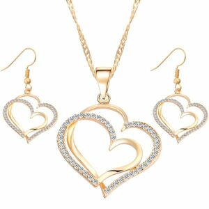 Set Heart Lines - Auriu KP1877 imagine