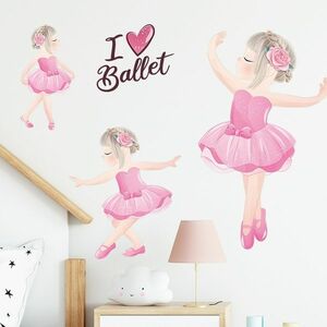 Autocolant/Tapet I Love Ballet KP16372 imagine