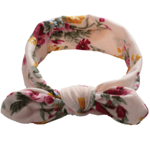 Salopetă cu turban pentru copii Floral - Roz KP18401 imagine