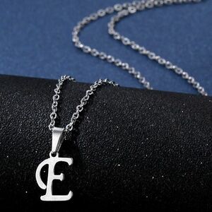 Colier Alphabet - E/Silver KP20694 imagine