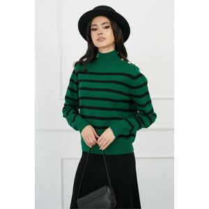 Bluza Cristina verde cu dungi negre imagine