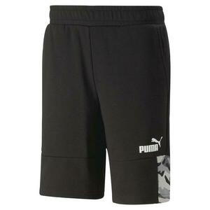 Sort Puma ESS BLOCK CAMO Shorts imagine