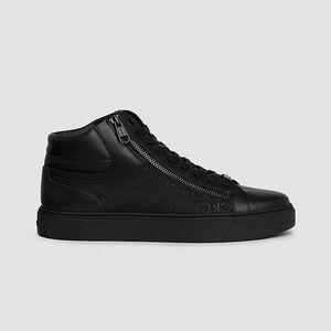 Pantofi sport Calvin Klein High Top Lace Up W Zip Mono imagine