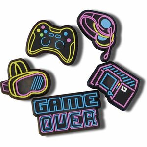 Jibbitz Crocs Lights Up Neon Gamer 5 Pack imagine