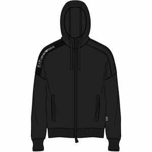 Bluza cu fermoar EA7 M Tape hoodie FZ COFT imagine