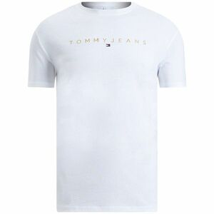 Tricou Tommy Hilfiger TJM REG GOLD LINEAR LOGO tee EXT imagine