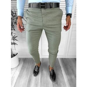 Pantaloni barbati eleganti verzi B8002 P18-3.3 imagine