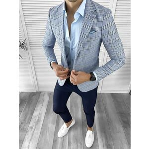 Sacou barbati slim fit 757 P19-1.1 imagine