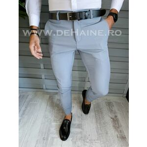 Pantaloni barbati eleganti gri B1615 P19-6.3 imagine