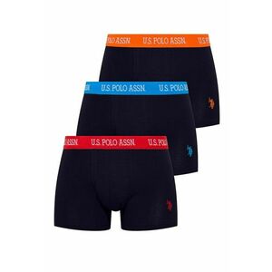 U.S Polo Assn. - Set de boxeri cu banda logo in talie - 3 perechi imagine