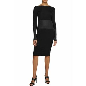 Rochie bodycon slim fit cu model colorblock imagine