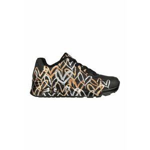 Pantofi sport de piele ecologica Uno-Metallic Love imagine