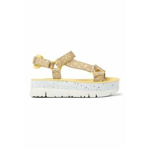 Sandale flatform cu inchidere velcro Oruga Up imagine