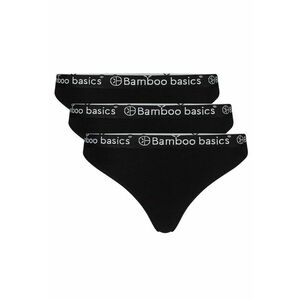 Set de chloti tanga cu banda logo in talie Emma - 3 perechi imagine