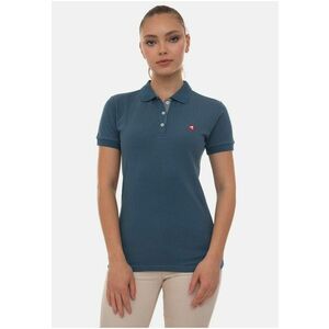 Tricou polo din bumbac cu logo brodat pe piept imagine