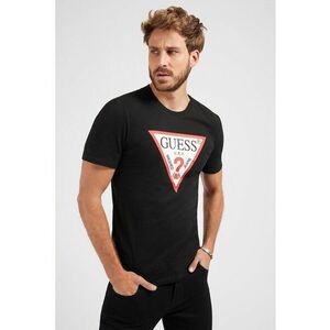 Tricou slim fit cu imprimeu logo triunghiular supradimensionat imagine