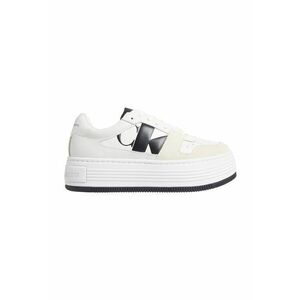 Pantofi sport flatform de piele si piele intoarsa imagine