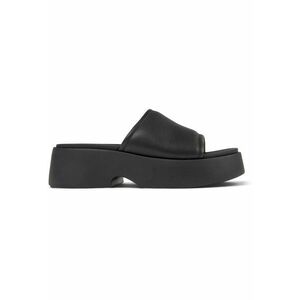 Papuci demi-wedge de piele 27221 Tasha imagine