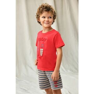 Set de tricou de bumbac si pantaloni scurti imagine