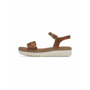 Sandale wedge de piele imagine