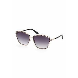 Ochelari de soare cat-eye cu lentile in degrade - Auriu - Negru - imagine